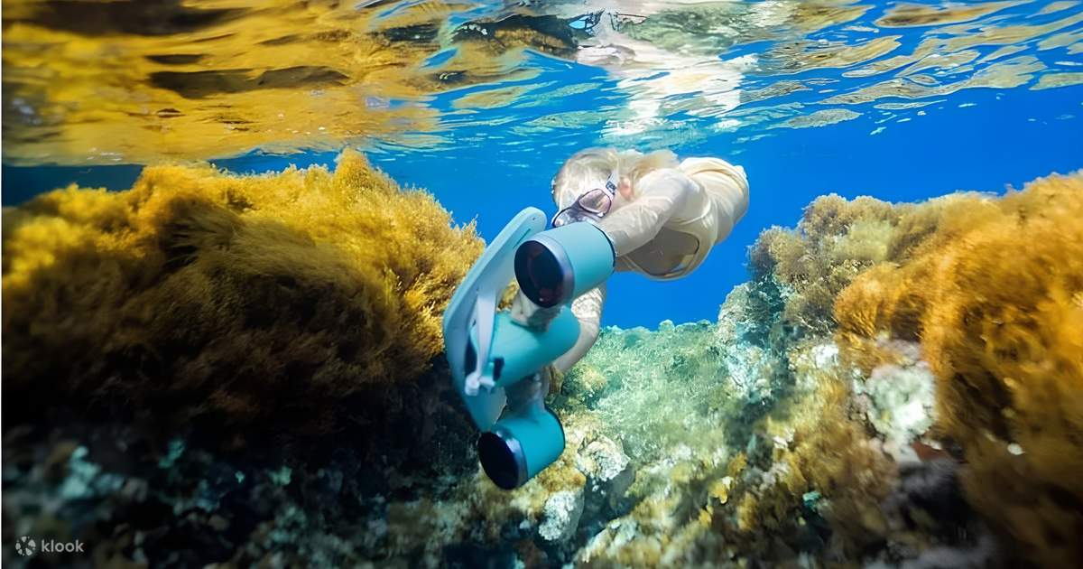 シアルガオ島：水中スクーター